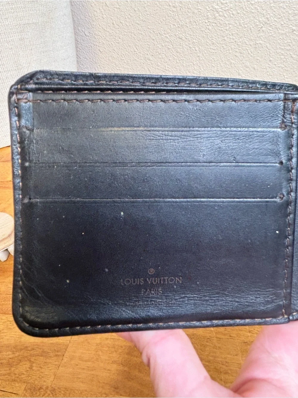 Louis Vuitton Nomade Leather Marco Bifold Wallet Dark Brown M85015 CA0026